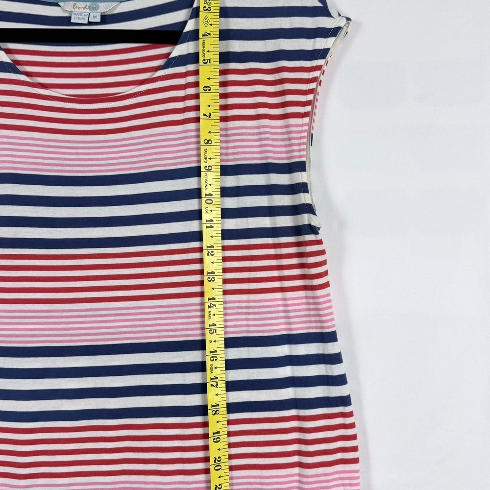 Boden Striped Swim Dress M Drawstring Waist Pocket Beach Vacation Resort Pool - Picture 10 of 11